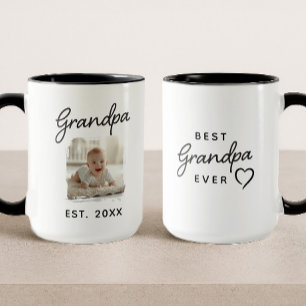 Taza Fecha de establecimiento de la mejor foto del abue