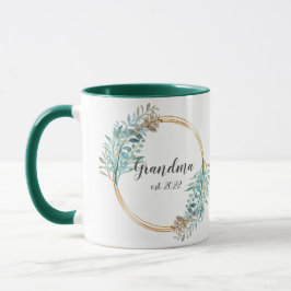 Taza Fecha de la abuela del personalizable - Primera ab