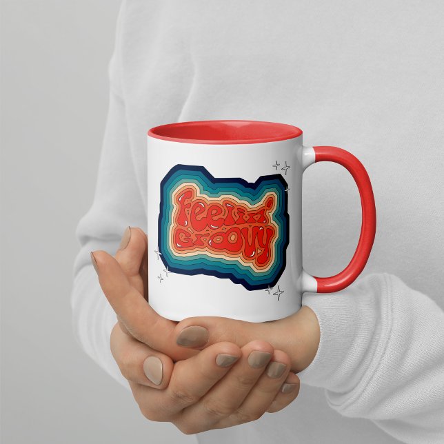 Taza Feelin' Groovy - estilo 70 (Subido por el creador)