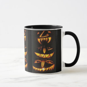 Taza Felices caras de Jack o'Lantern