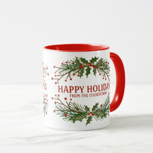 Taza Felices fiestas botánicas Mug