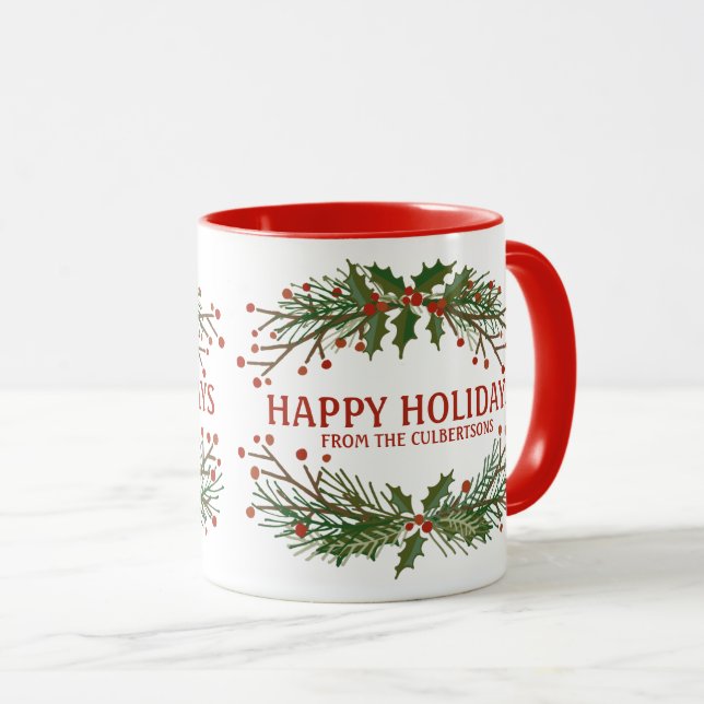 Taza Felices fiestas botánicas Mug (Anverso derecho)