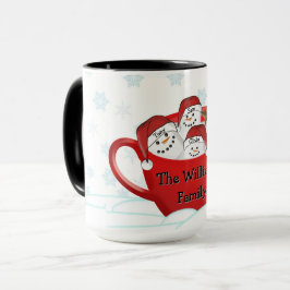 Taza Felices Fiestas Familia Marshmallow
