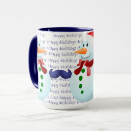 Taza Felices fiestas Navidades Mug