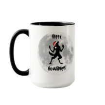 Felices Howlidays Funny Werewolf Coffee Mug