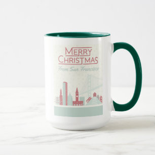 Taza Felices Navidad de San Francisco