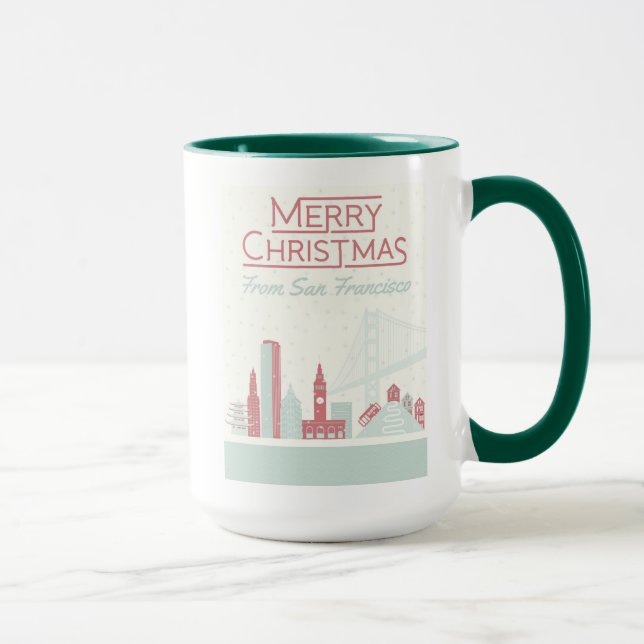 Taza Felices Navidad de San Francisco (Derecha)