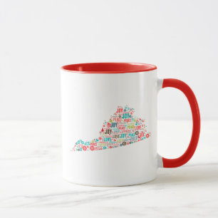 Taza Felices Navidad de Virginia