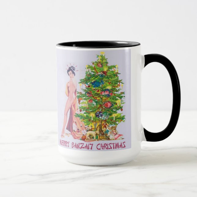 Taza Felices Navidad del Banzai (Derecha)