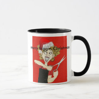 Taza ¡Felices Navidad del friggin!