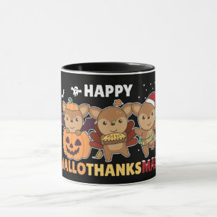 Taza Felices Navidades Deers de Hallothanksmas