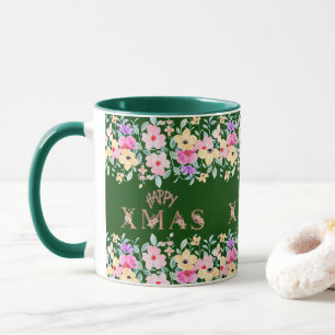 Taza Felices vacaciones de Navidades Elegantes