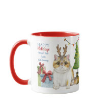 Felices vacaciones Navidades de gatos exóticos y P