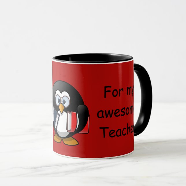 Taza Felices vacaciones para mi impresionante profesor (Anverso derecho)