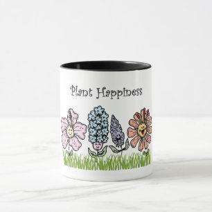 Taza Felicidad en las plantas