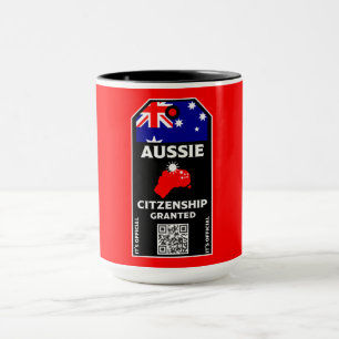 Taza Felicitaciones al Fiesta australiano de ciudadanía