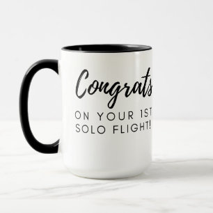Taza Felicitaciones por el primer solo - personalizable