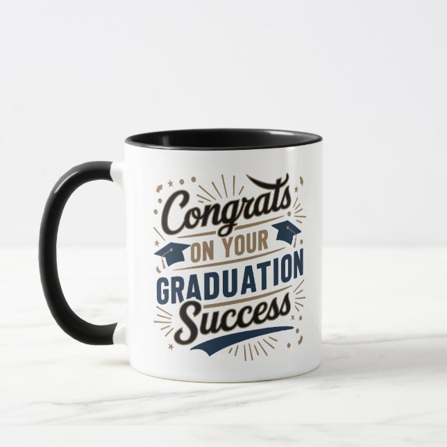 Taza Felicitaciones por su éxito de graduación (Izquierda)