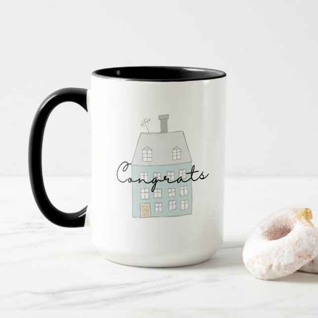 Taza Felicitaciones Por Tu Nuevo Hogar Mug (Con donut)