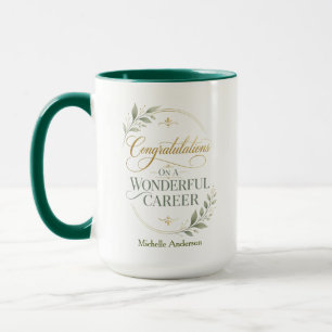 Taza Felicitaciones por una carrera notable Personaliza
