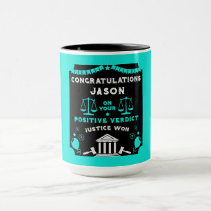Taza Felicitaciones veredicto del tribunal
