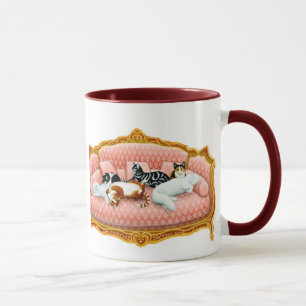 Taza felina de los derechos