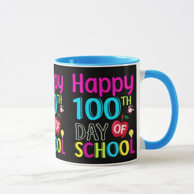 Taza Feliz 100° día de clases (Derecha)