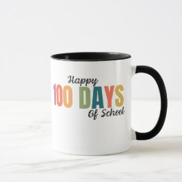 Taza Feliz 100 Días de Escuela Maestro
