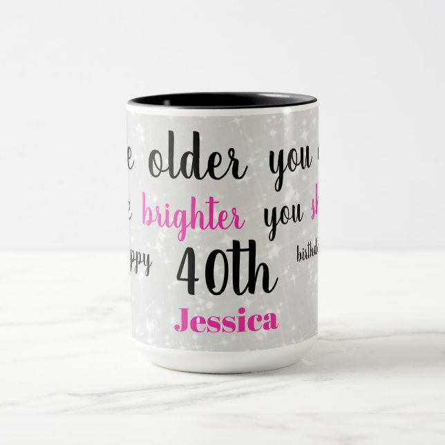 Taza Feliz 40° cumpleaños (Centro)