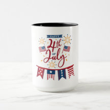 Feliz 4 de julio Mug