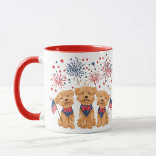 Taza Feliz 4 De Julio Yorkie Dogs