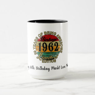 Taza Feliz 60.º cumpleaños Mug