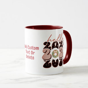 Taza Feliz año nuevo 2024 Fiesta de año nuevo al estilo