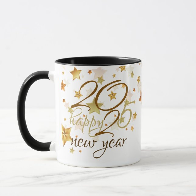 Taza feliz año nuevo 2025 (Izquierda)