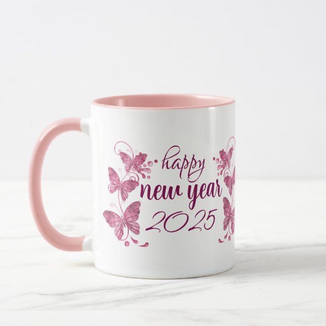 Taza feliz año nuevo 2025 (Izquierda)