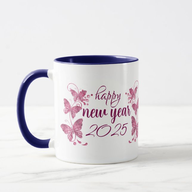Taza feliz año nuevo 2025 (Izquierda)
