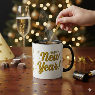 Taza Feliz Año Nuevo 20XX Gran Mug Combo de 11 onzas