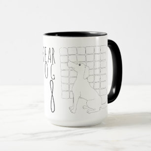 Taza Feliz Año Nuevo de la Mug Perro 2018