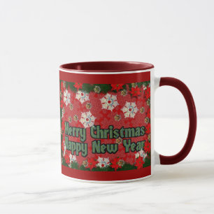 Taza Feliz Año Nuevo de las Felices Navidad