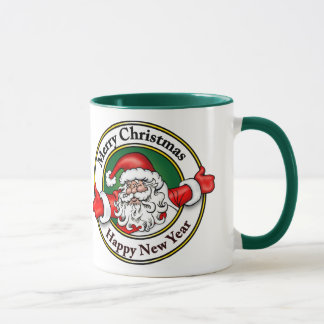 Taza Feliz Año Nuevo de las Felices Navidad de Papá