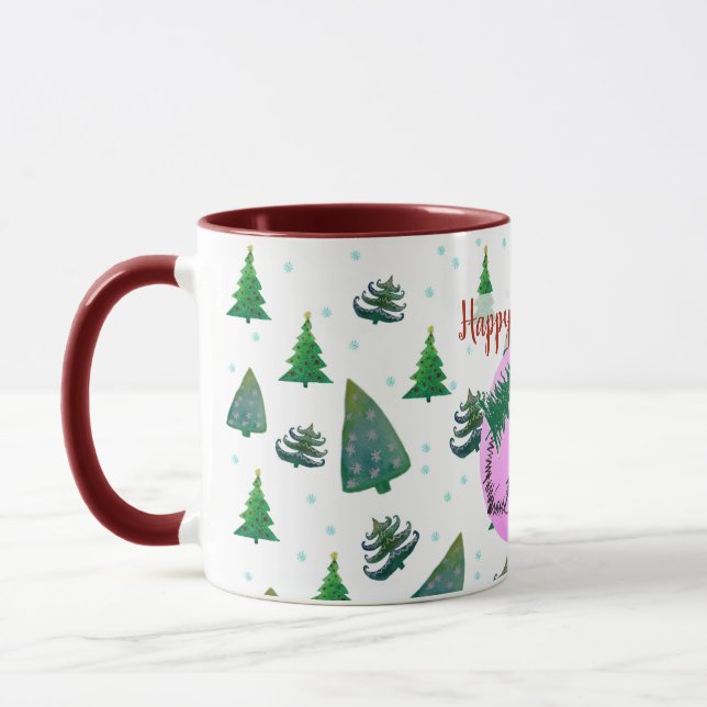 Taza Feliz Año Nuevo Personalizado Mug (Izquierda)