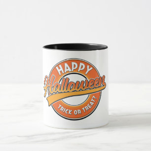 Taza ¿Feliz banca o trato de Halloween?