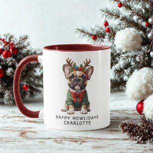 Taza Feliz Bulldog francés de Howlidays café francés