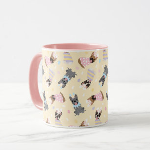 Taza Feliz Bulldog francés de Pascua