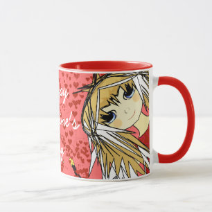 Taza Feliz Chica de San Valentín