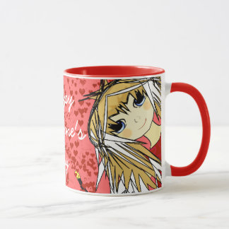 Taza Feliz Chica de San Valentín