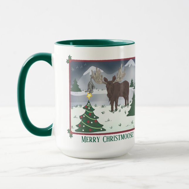 Taza ¡Feliz Christmoose! (Izquierda)