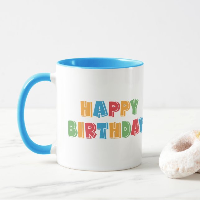 Taza Feliz cumpleaños (Con donut)