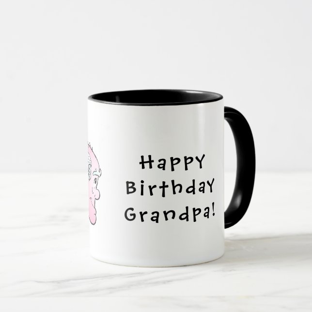 Taza ¡Feliz cumpleaños abuelo! Mug combinado de dos ton (Anverso derecho)