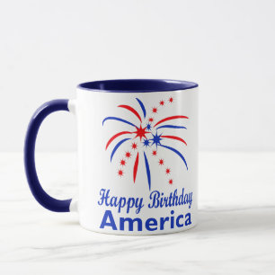 Taza Feliz cumpleaños América